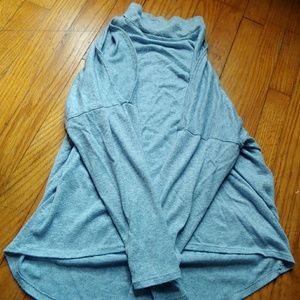 Cold shoulder Faux turtleneck blouse